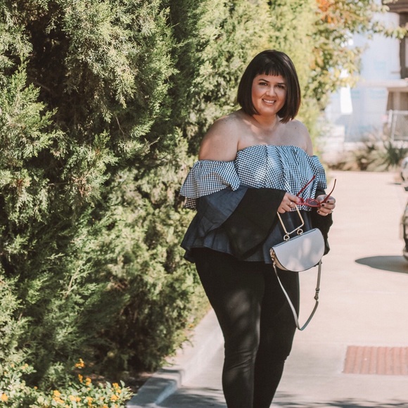 Blue, Black and Gray Sleeves Tube Top - Picture 2 of 8